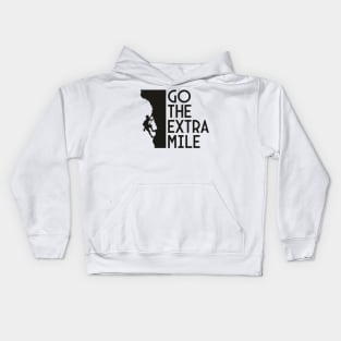 go the extra mile (light) Kids Hoodie